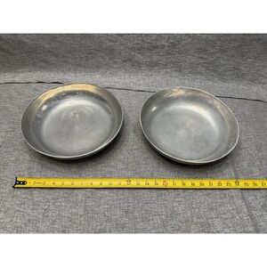 2 MCM Silver Bowls Kitchen Party Vintage Medium Size Lot